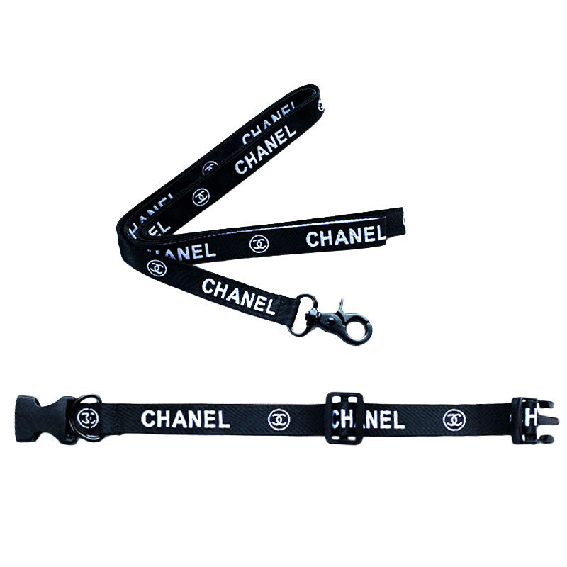 Chanel Collar + Leash Set – Piff Pets Luxury Collection