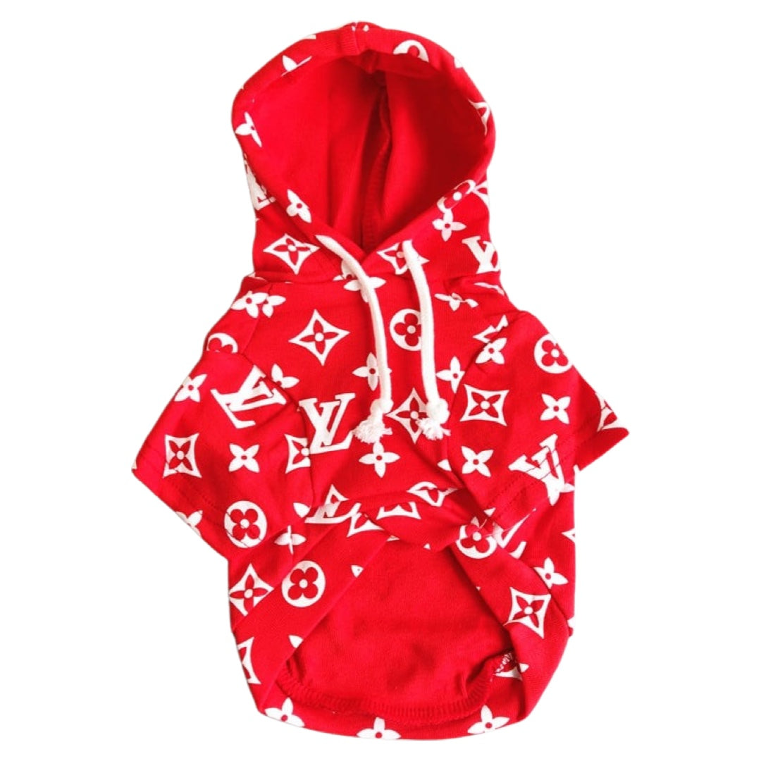 red supreme lv jacket
